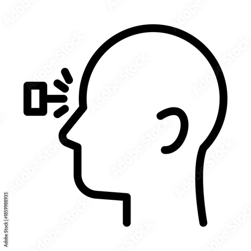 Eye Scanning Line Icon of Laser Eye Surgery Icon Set