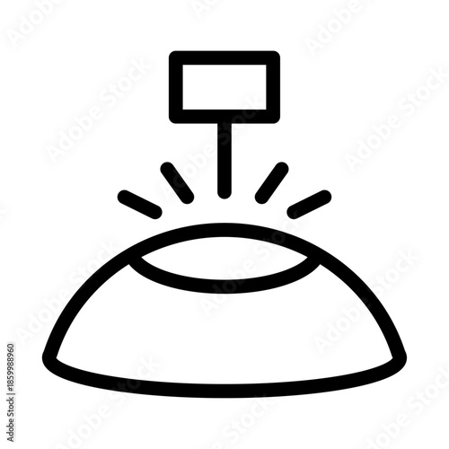 Laser Reshaping Line Icon of Laser Eye Surgery Icon Set