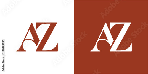 AZ Initial Logo Vector Design , AZ Letter Logo Design for Company