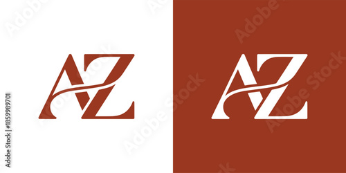 AZ Initial Logo Vector Design , AZ Letter Logo Design for Company