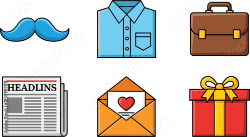 Professional Business Icons Set for Web and Print