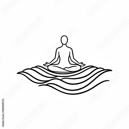 Finding Inner Peace and Tranquility Through Meditation Floating on Gentle Waters