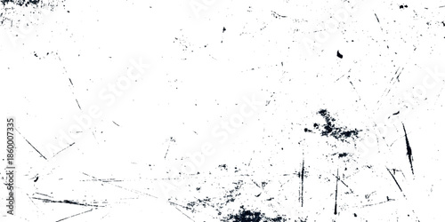 A distressed scratched and worn white texture background with dark smudges and linear imperfections visible throughout