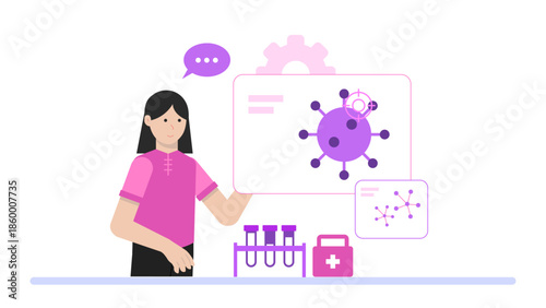 Finance Team Conducting Internal Budget Audit. Flat Vector Illustration