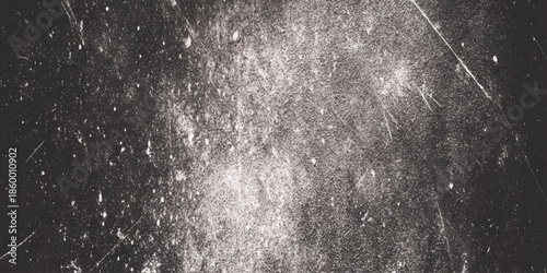 A heavily scratched and distressed vintage photograph with a monochromatic appearance and noticeable texture high quality