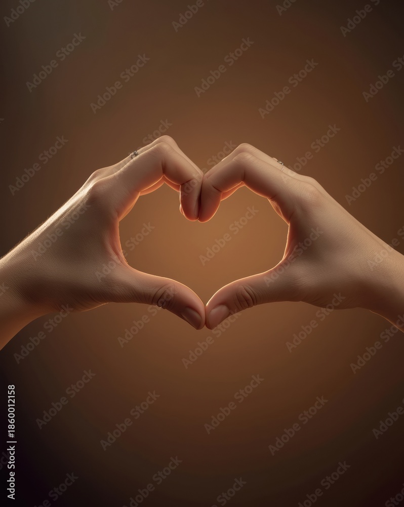 Obraz premium Hands forming a heart