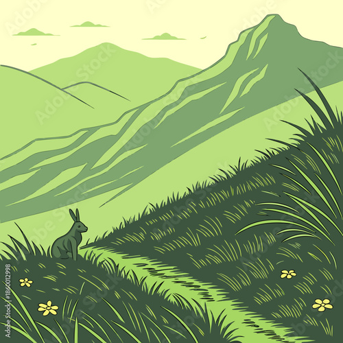 A simple illustration depicts stacked cement bags with a hanging bucket and scattered debris showcasing construction materials and potential hazard