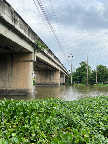 flooded road in thailand