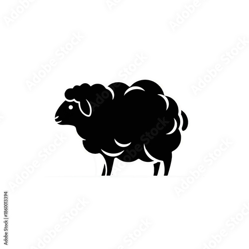 Black Sheep Silhouette Icon