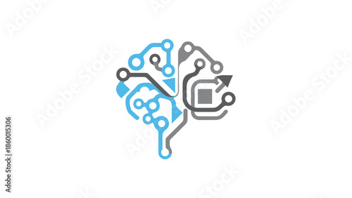 Digital Brain Concept Illustrating Artificial Intelligence and Technology.