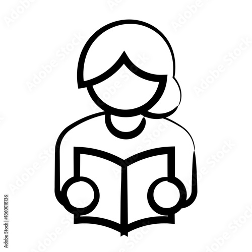 Teacher reading storybook to kids