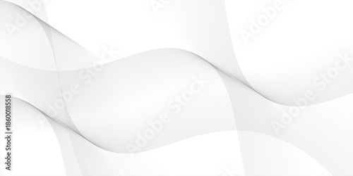 minimalist white gray satin texture that is white silver fabric silk panorama background. white background art
