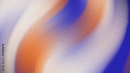 Soft Blue Orange Gradient Motion Background with Abstract Blur Flow