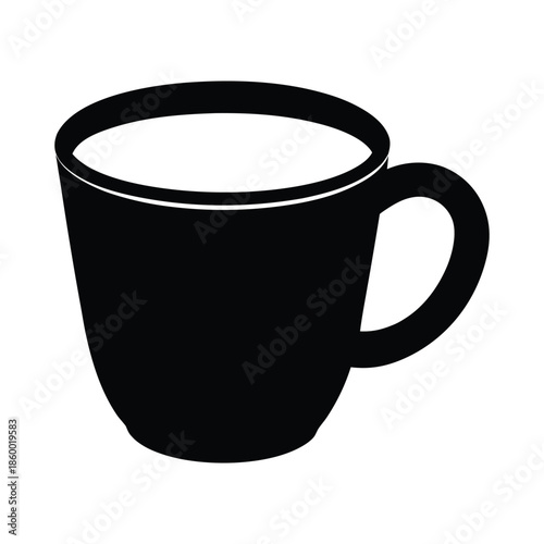 Coffee Cup Silhouette Icon Vector Illustration