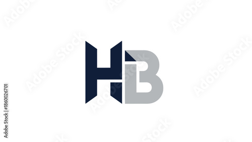 HB logo design with a modern and professional appearance for branding.