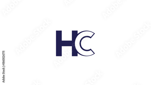HC logo design, simple and modern, perfect for branding and identity.