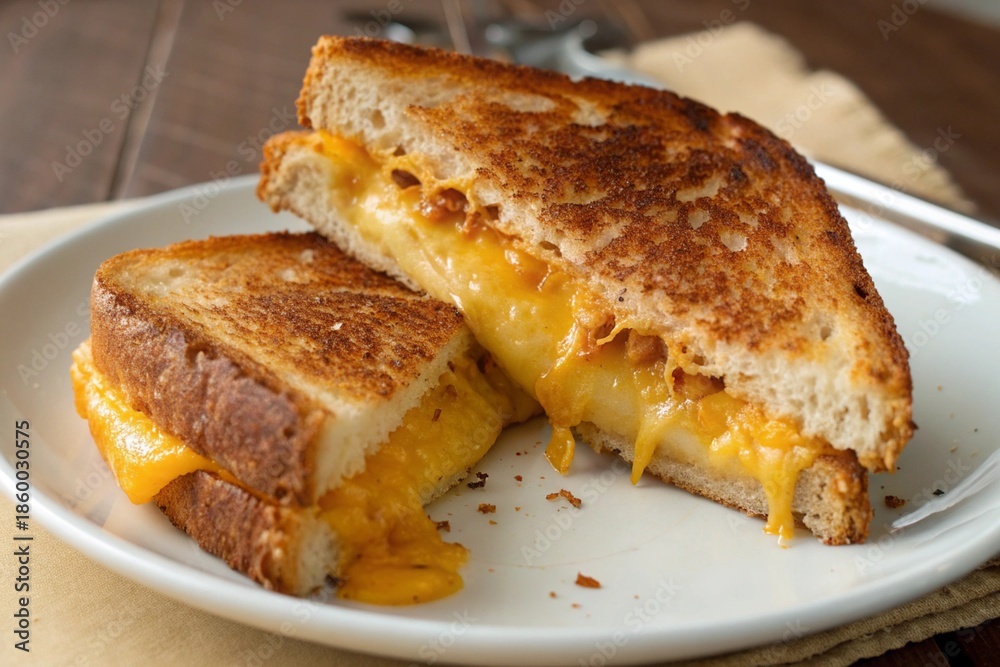 custom made wallpaper toronto digitalA slice of cheese and macaroni sandwich on a white plate