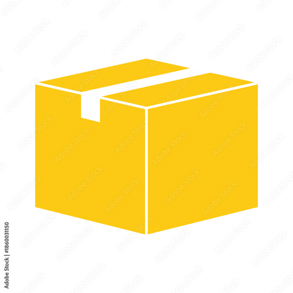 Fototapeta premium Yellow Box Illustration