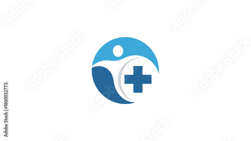Healthcare Logo - Symbolizing Wellness, Medical Care, and Human Health.