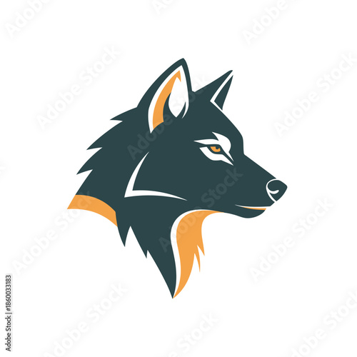 Intense gaze of a majestic wolf, a symbol of wild nature.