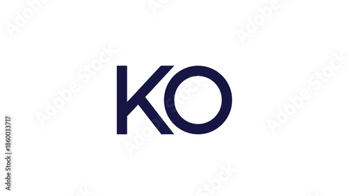 KO Logo Design - Simple and Modern Branding for Business or Company.