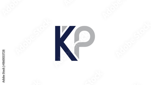 KP logo design, modern and minimalist, perfect for branding and identity.