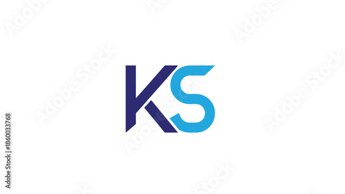Free Download KS logo design with a modern and professional appearance, simple and clean. - GFXLoad