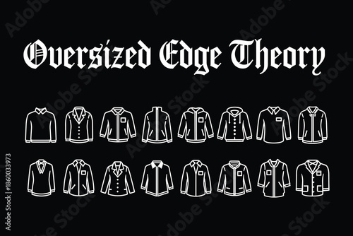 Oversized Edge Theory Jacket and Hoodie Clothing Silhouette Pack