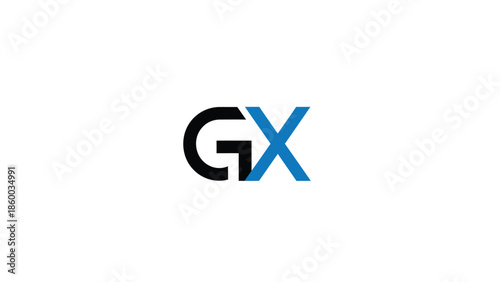 Modern GX logo design with a stylish and professional appearance for branding.