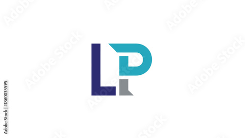 Modern logo design featuring the letters L and P in a unique style.