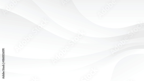 abstract white and grey color gradient background with wavy lines decoration