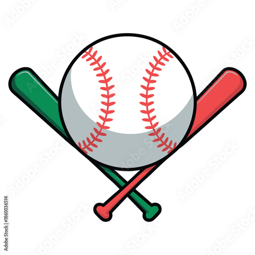 baseball ball and bat