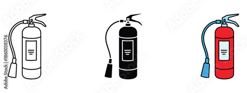 Fire extinguisher icon vector. safety and emergency symbol. vector illustration.