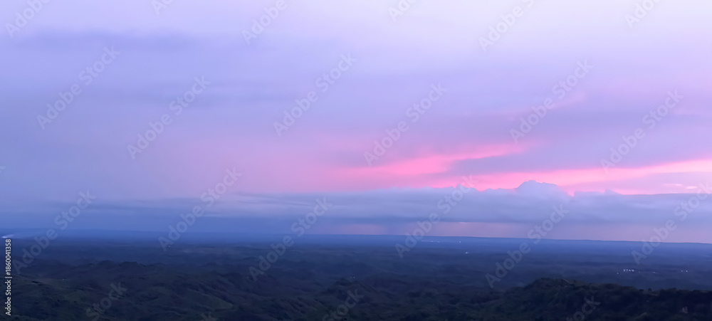 Fototapeta premium Whispers of Dusk Over Endless Horizons