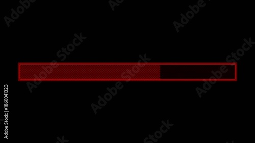 Progress bar animation for professional streamer and video creator showcasing loading status during live stream events