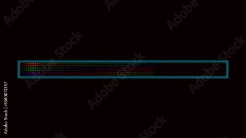 Progress bar animation for streamer and video creator for live broadcast and video editing activities