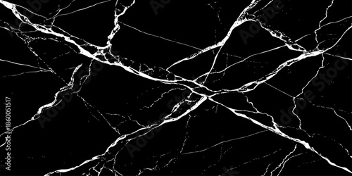 Elegant black marble texture with bold white natural veins,high-contrast abstract stone background,luxury surface pattern ideal for modern design,architecture,interiors,branding,and premium wallpapers