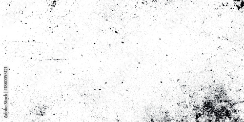 A stark grunge black and white texture depicts a distressed surface with subtle variations and imperfections