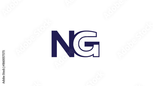 NG logo design with a modern and minimalist style for branding purposes.