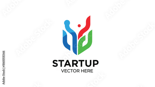 Startup Logo Design - Modern Abstract Vector Illustration for Business Branding.