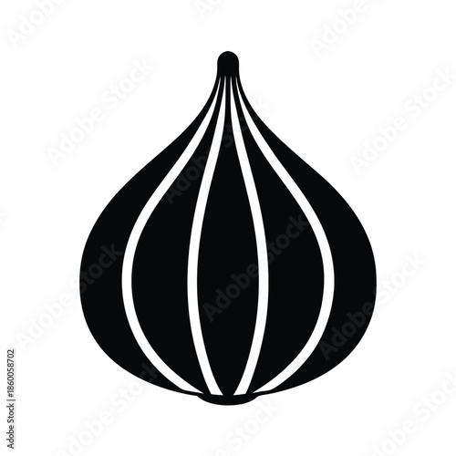 Garlic Bulb Icon Vector Illustration