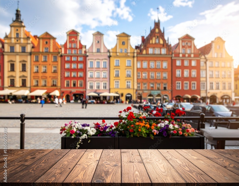 Obraz premium old town square in wroclaw