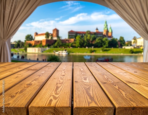 panorama of the wawel castle, cracow