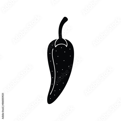 Paprika Chili Flakes Icon Vector Illustration