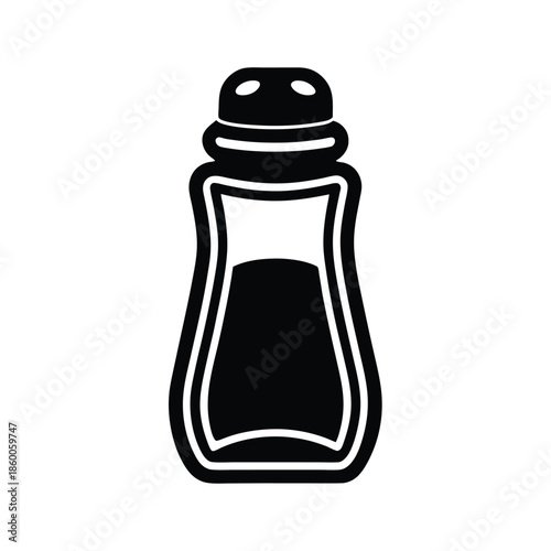 Paprika Shaker Bottle Icon Vector Illustration
