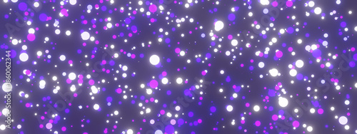 Wallpaper Mural Abstract glowing stars. Neon particles on black background Torontodigital.ca