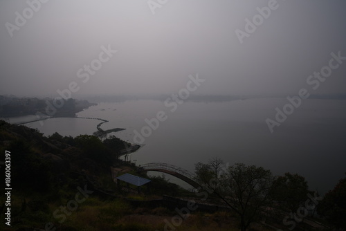 Pristine lake and landscape
