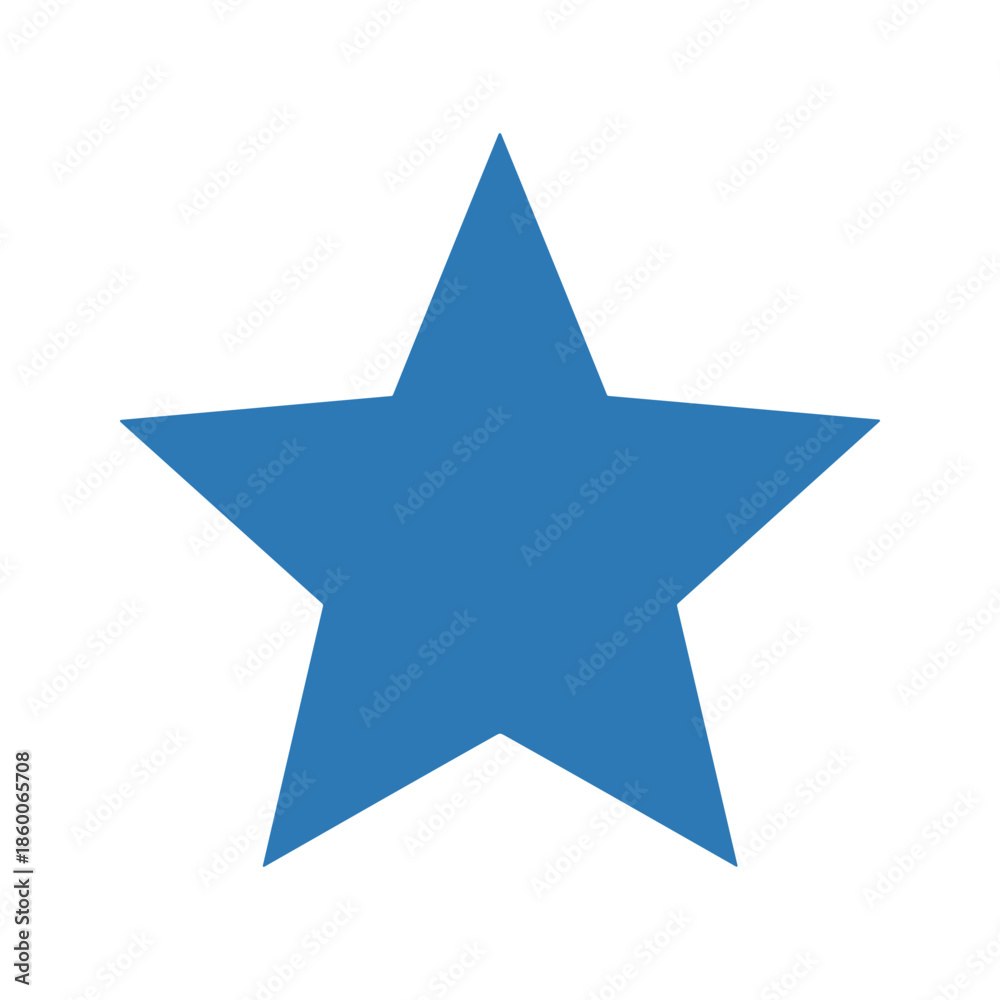 Fototapeta premium Blue Star Icon