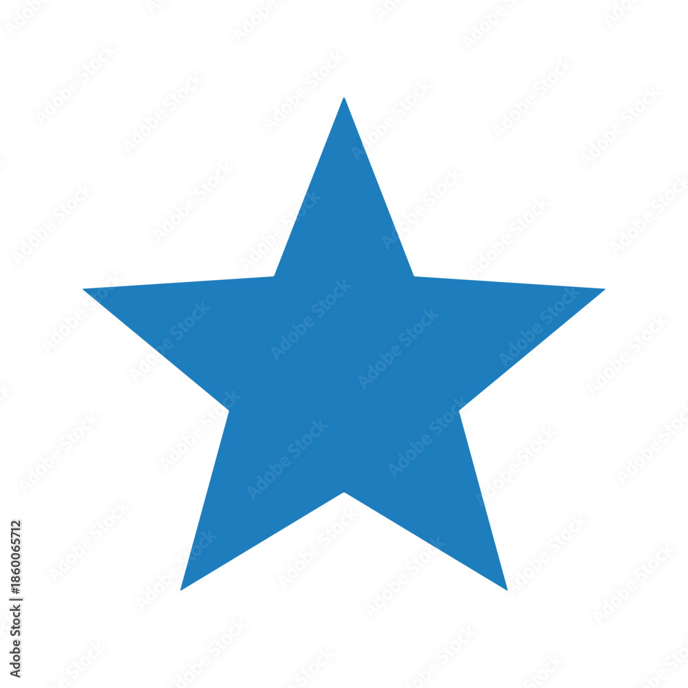 Fototapeta premium Blue Star Vector Illustration