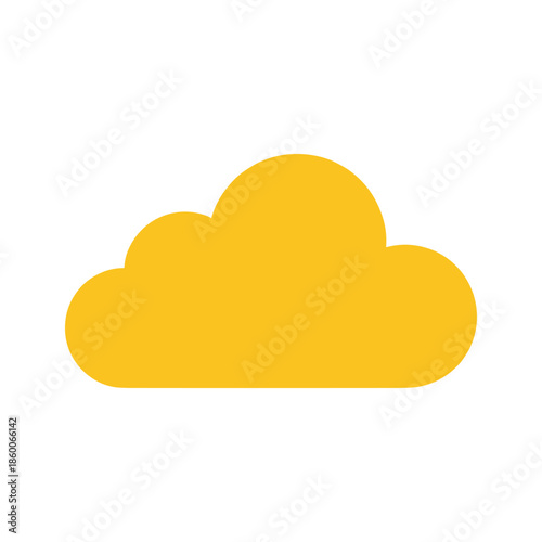 Yellow Cloud Icon